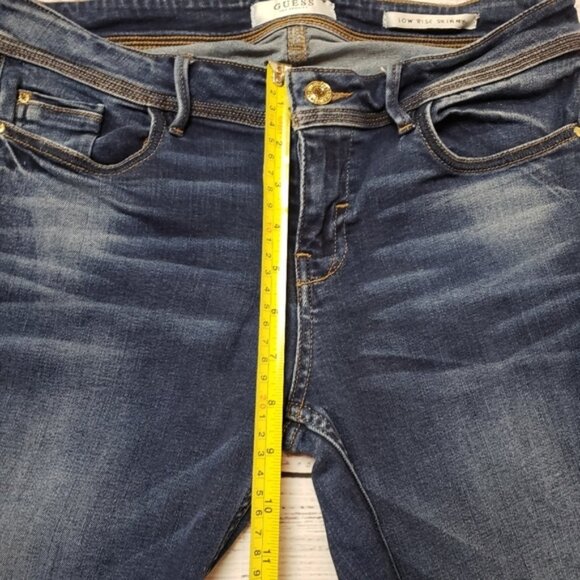 Guess Los Angeles Low Rise Skinny Jeans Size 29 Blue - Picture 9 of 10